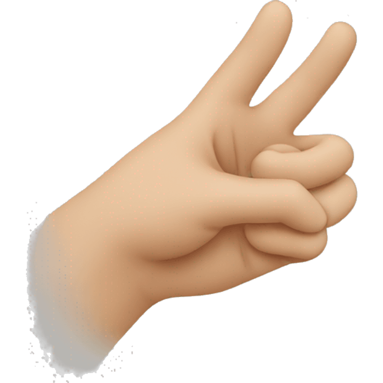 A person showing with hand to another  emoji