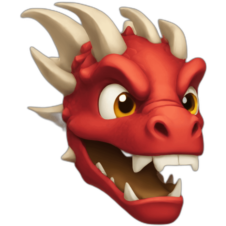 head Red dragon people emoji