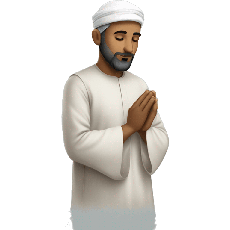 ein muslim who is praying and is in sajda making dua emoji