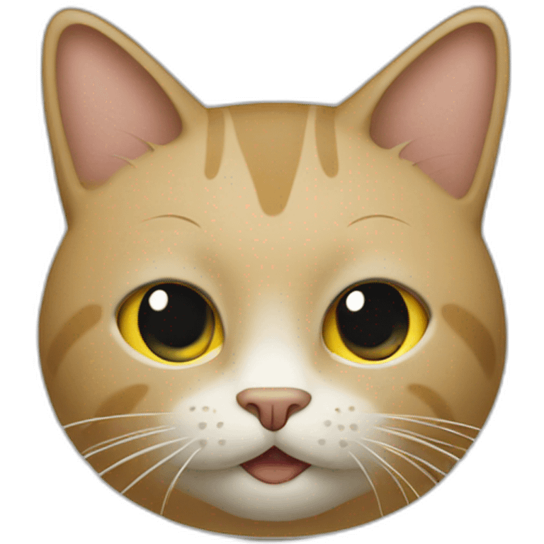 Un chat sur une tele emoji