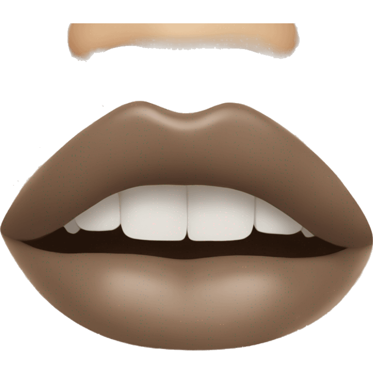 Taupe lipstick emoji