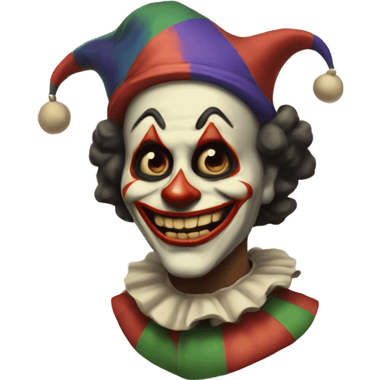 vintage scary jester  emoji