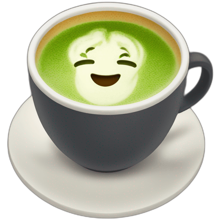 matcha latte in mug emoji