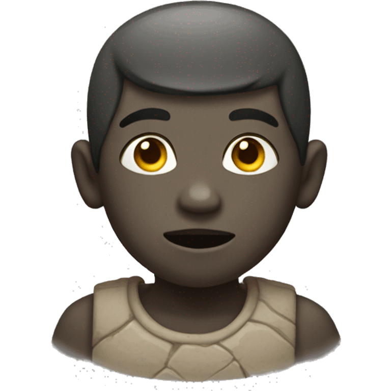 A stone boy  emoji