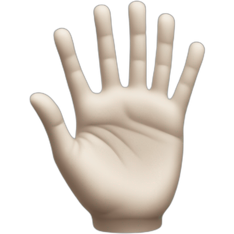 a white hand to indicate to scroll down emoji