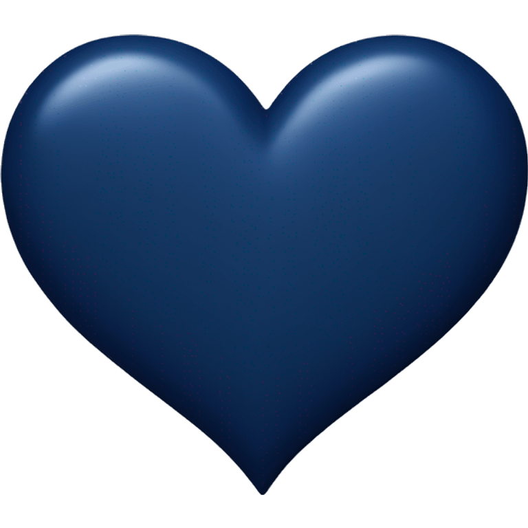 Navy blue heart emoji