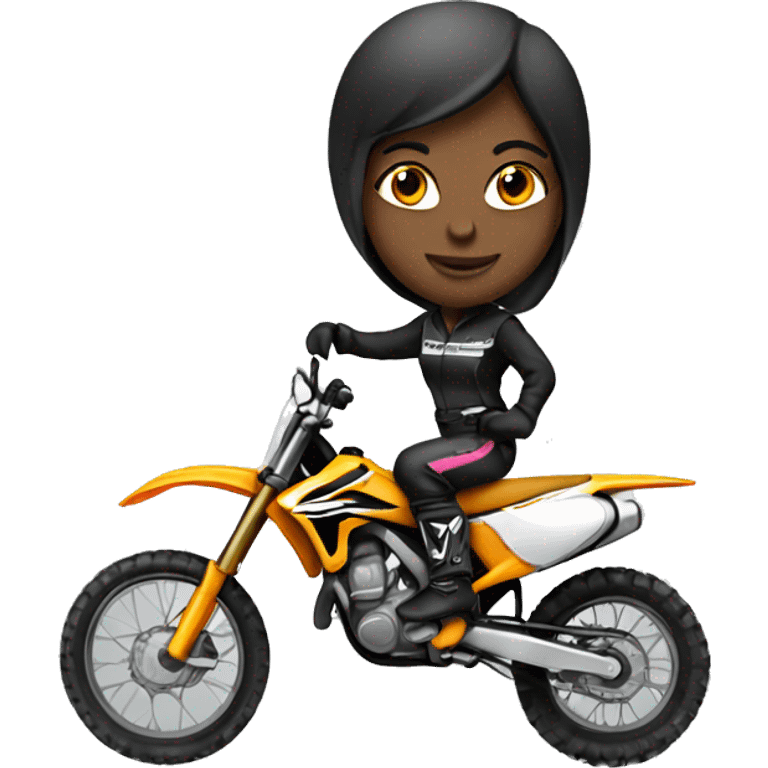 motocross women emoji