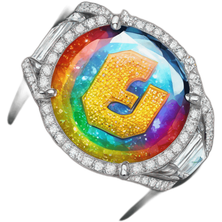 Jonathan Toews as rainbow diamond ring emoji