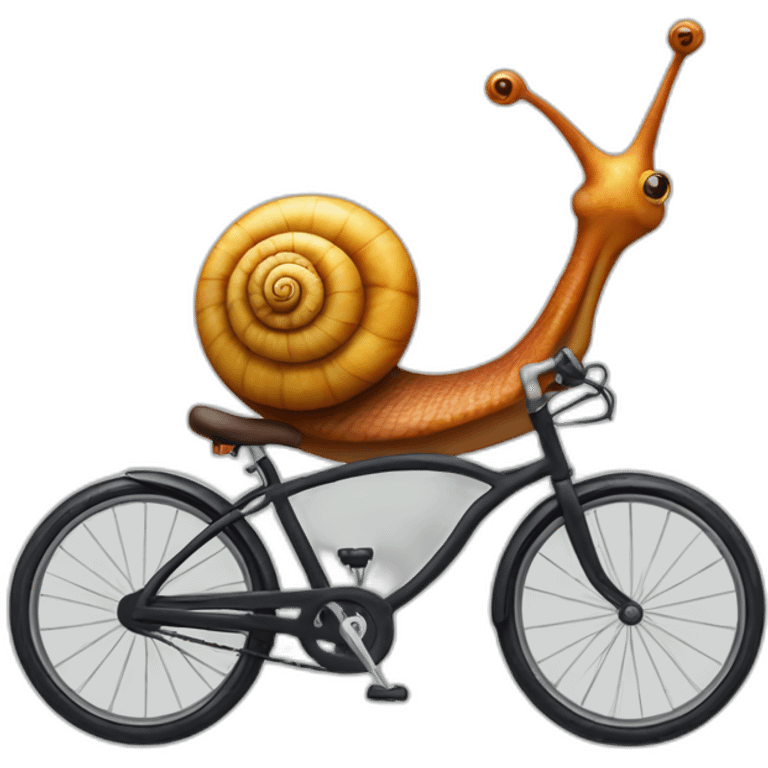 snail on a bike emoji