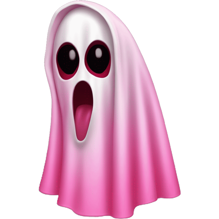 ghostface from scream movie shades of red and pink emoji