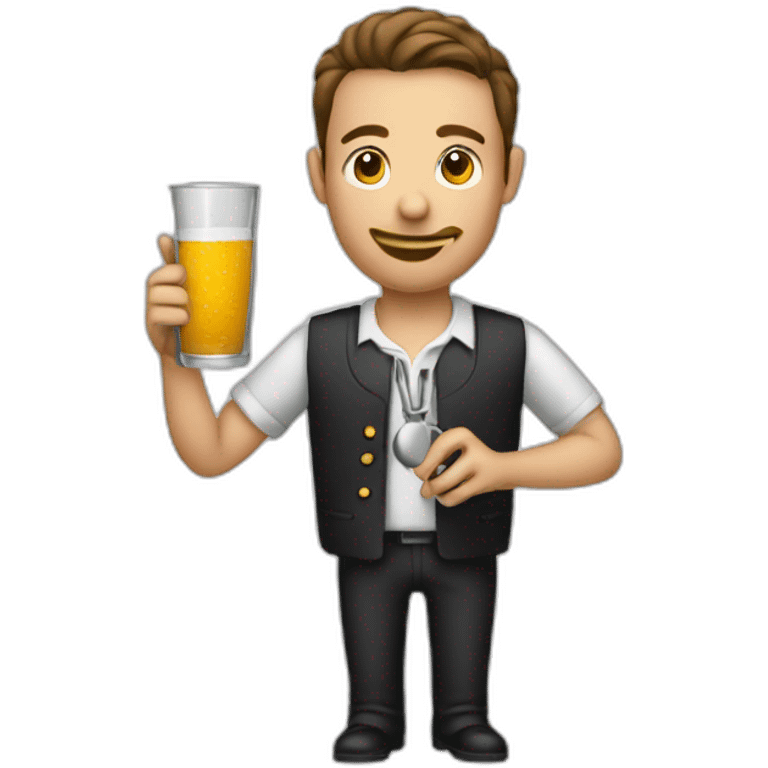 Bartender measuring jigger emoji