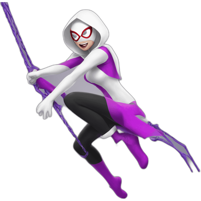 Spider Gwen Swinging emoji