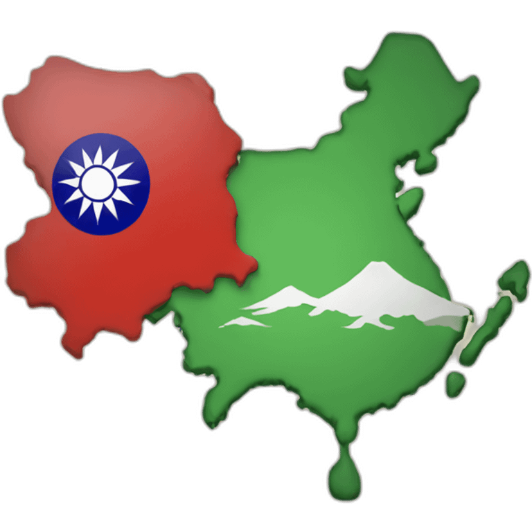 Taiwan map and flag emoji