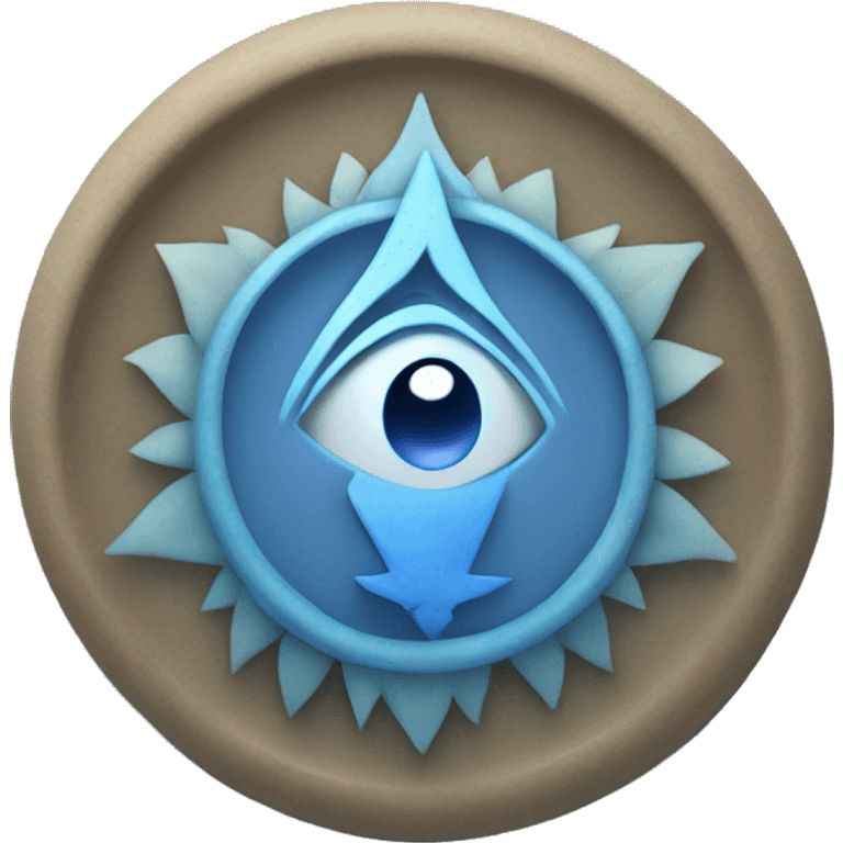 Blue throat chakra symbol 5 emoji