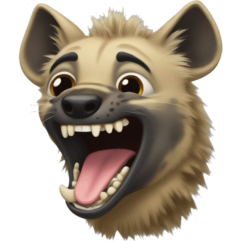 Hyena laugh emoji