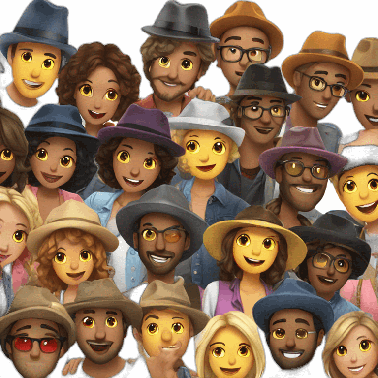 pub party people are in hats emoji