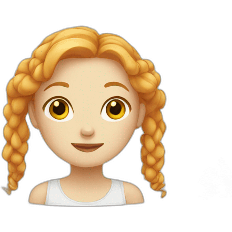 white ginger girl emoji