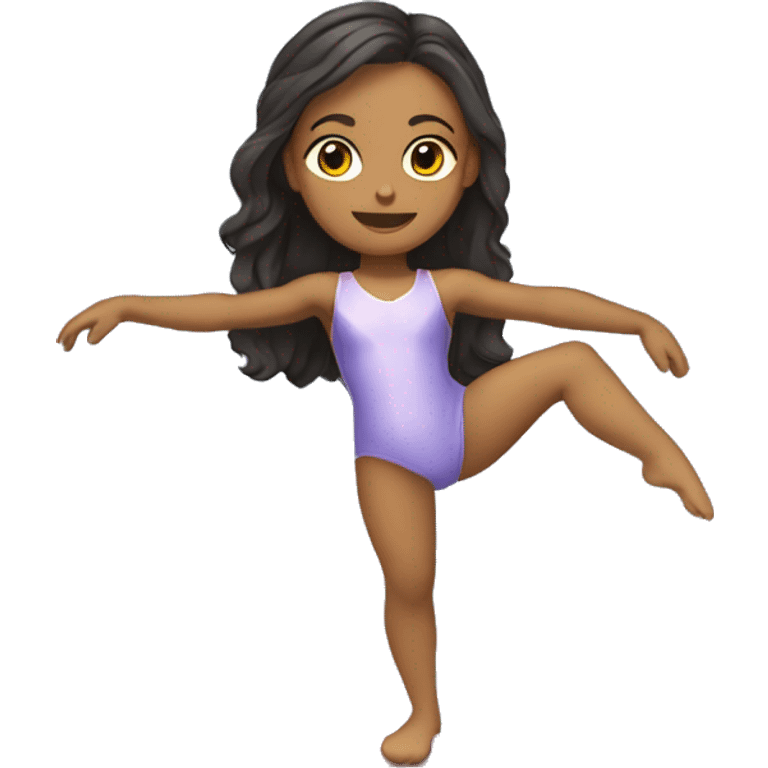 Une fille sur des barres de gymnastique  emoji