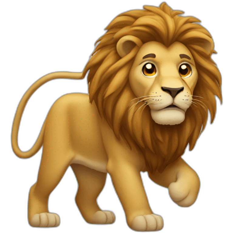 Lion qui fume emoji