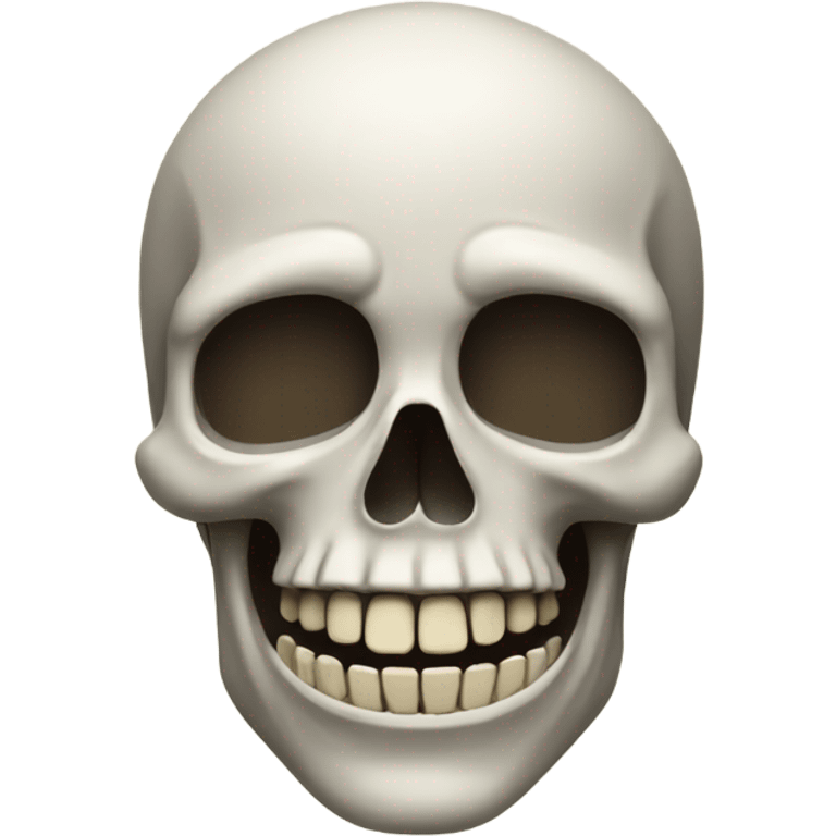 Skull smiling emoji