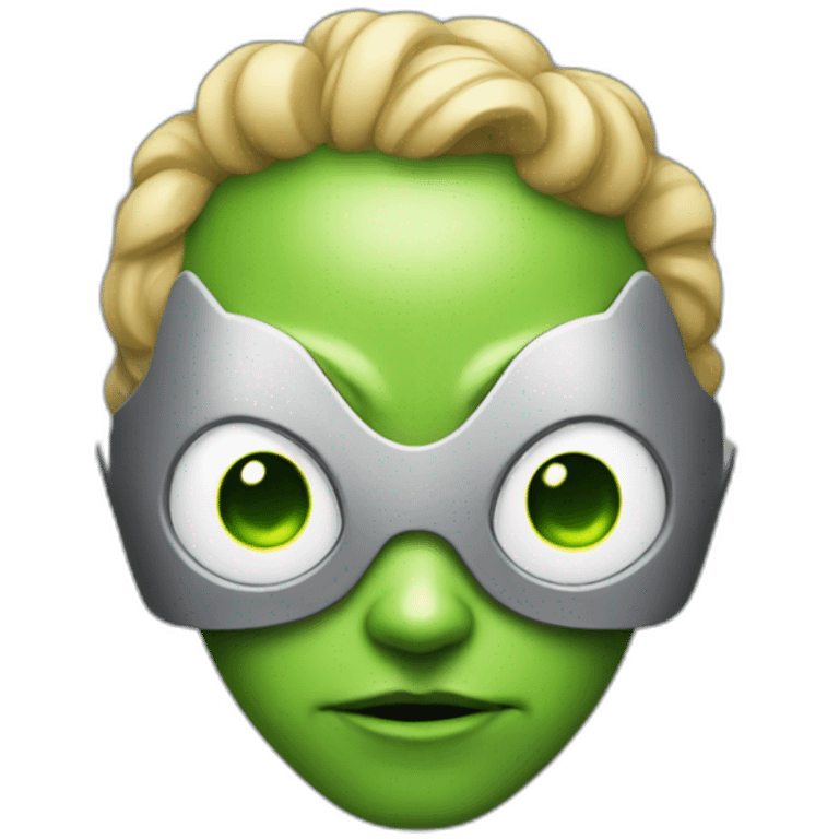 Superhero alien emoji