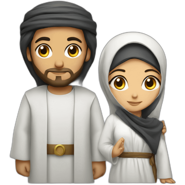 prophet muhammad and aisha emoji