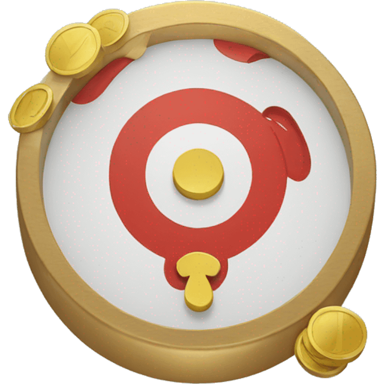 target with coin in the center emoji