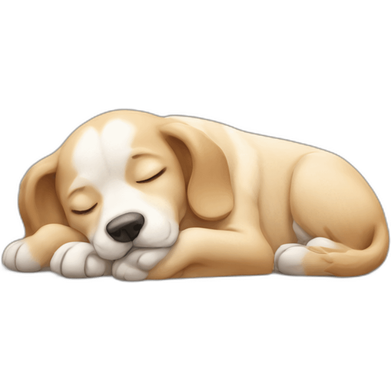 dog sleeping contentedly emoji