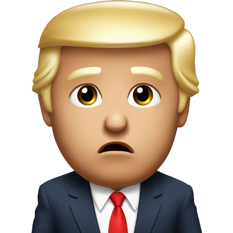 Trump kissy face  emoji