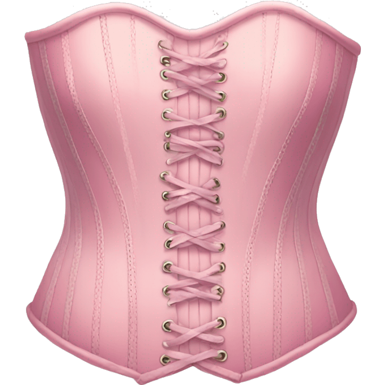 Pastel pink corset  emoji