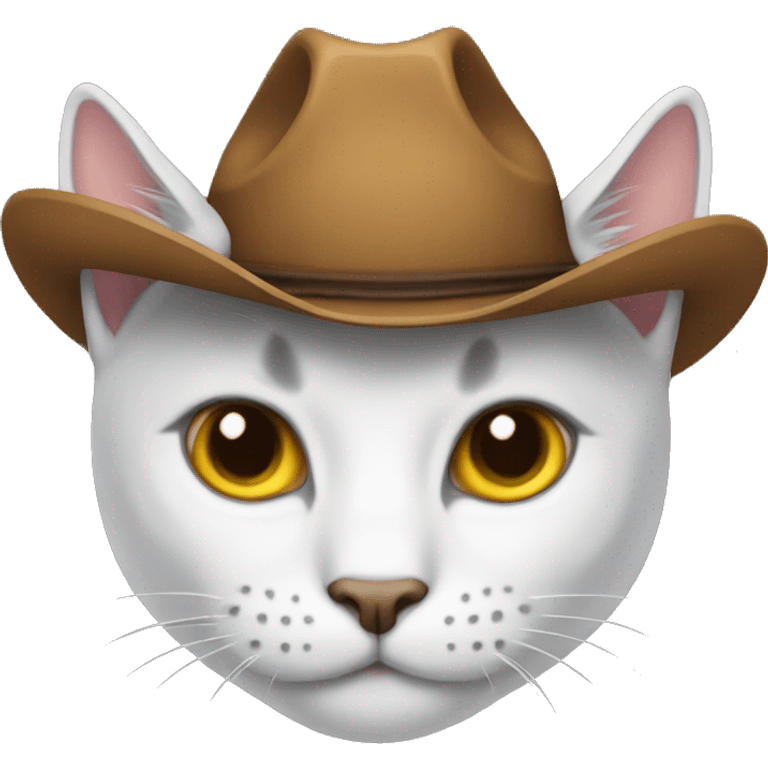 Cat with cowboy hat emoji emoji