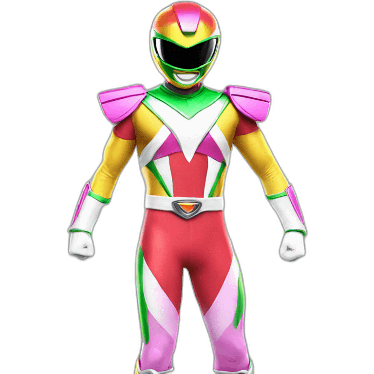 rainbow Power ranger full body emoji