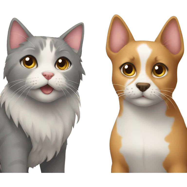 dog + cat emoji