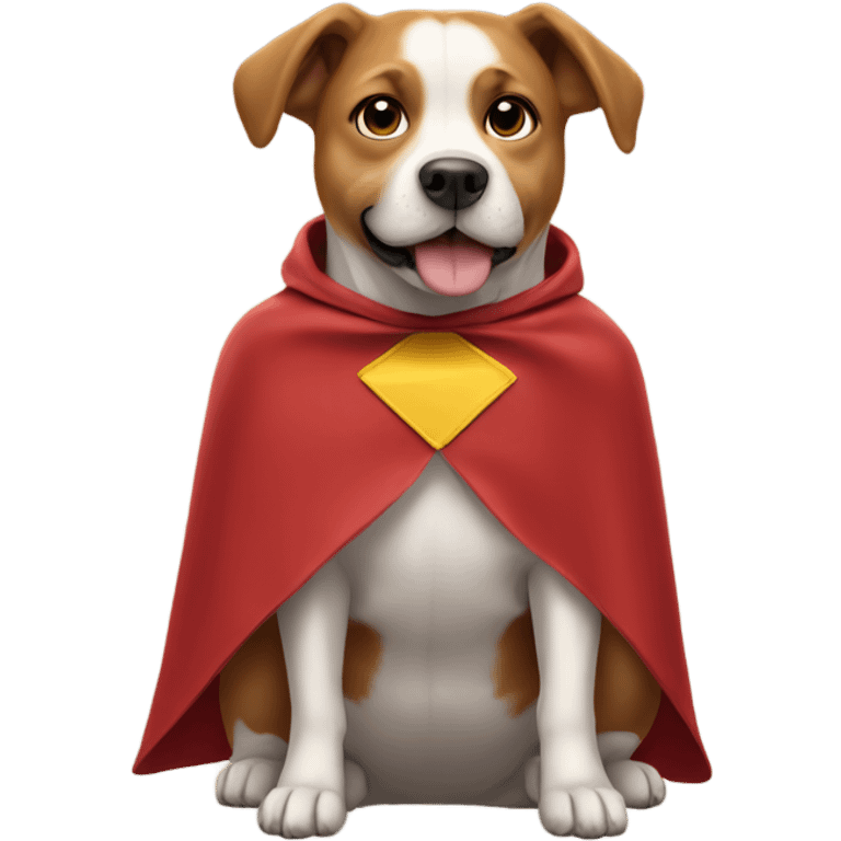 Dog wearing a cape  emoji