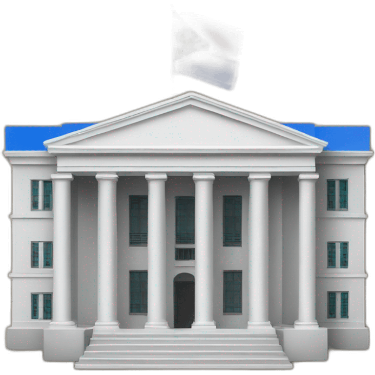 neoclassical government building with Philippine flag emoji