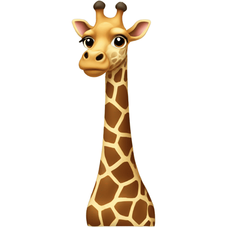 Giraffe with bowtie emoji