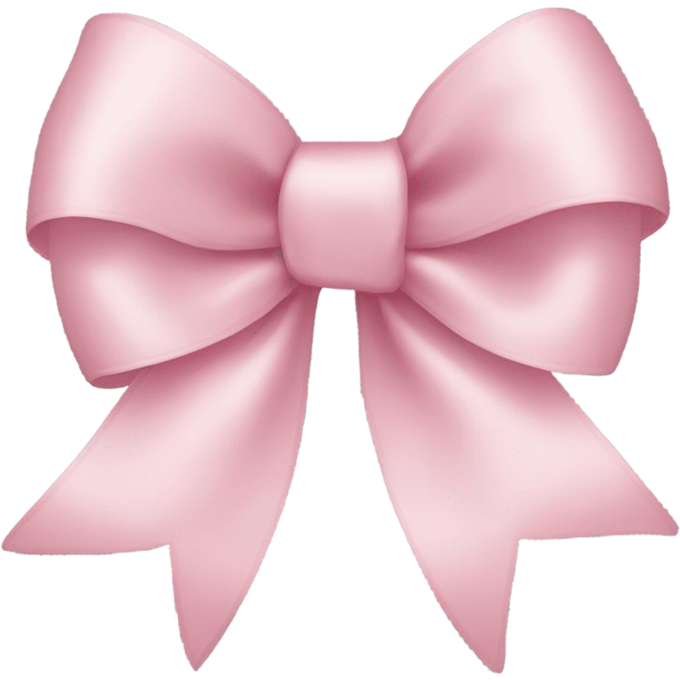 light pink ribbon bow emoji