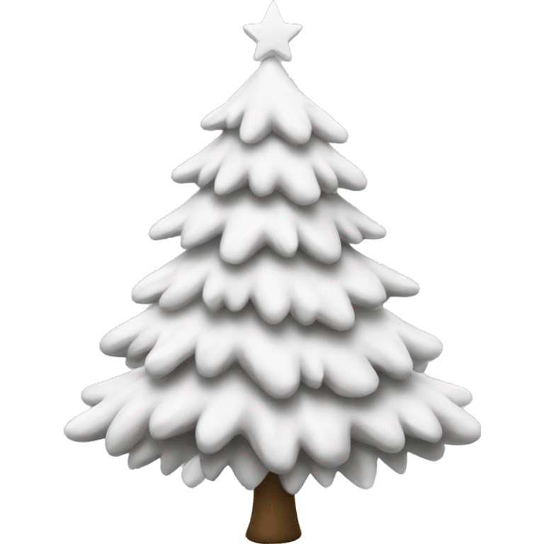 White Christmas tree emoji