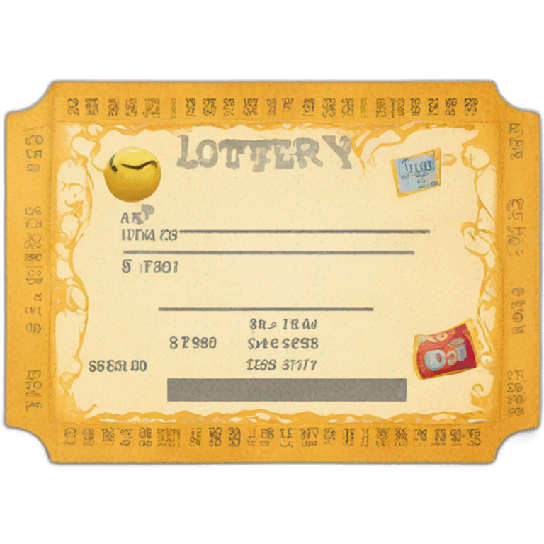 lottery ticket emoji