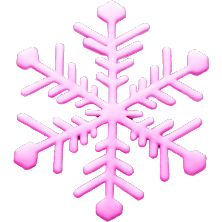 pink snowflake emoji