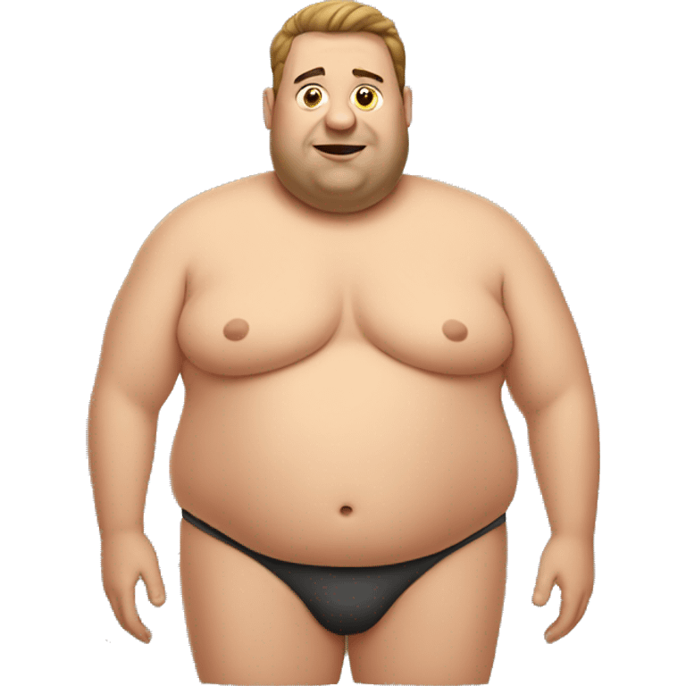 Fat man with boobs  emoji