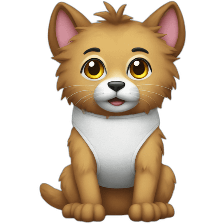 Furry in a diaper emoji