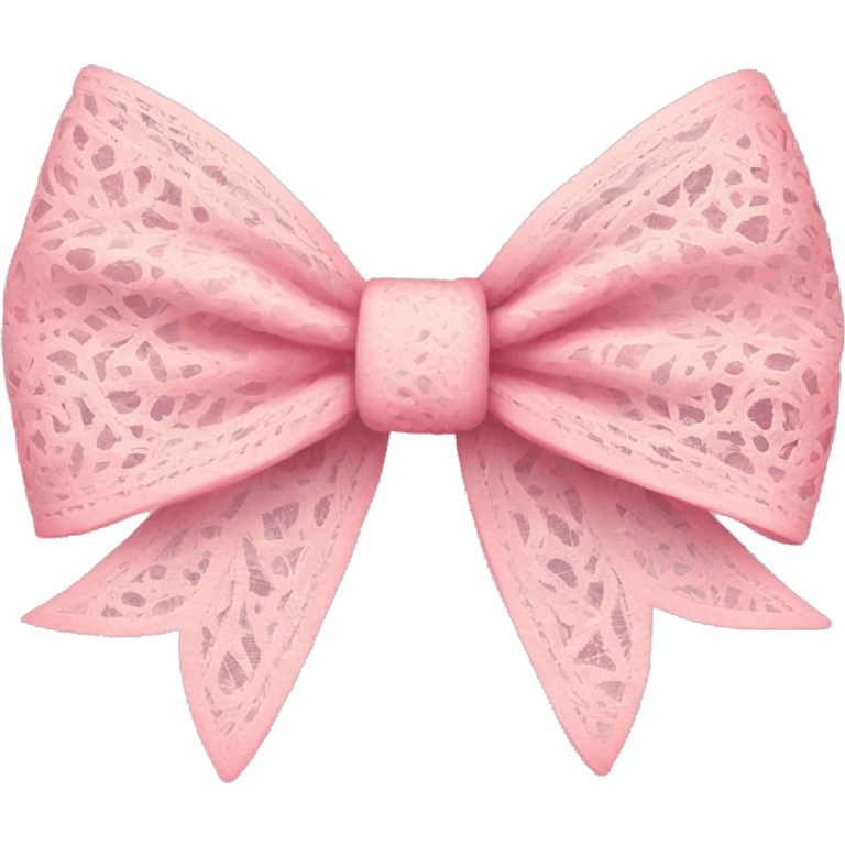 lace pink bow emoji