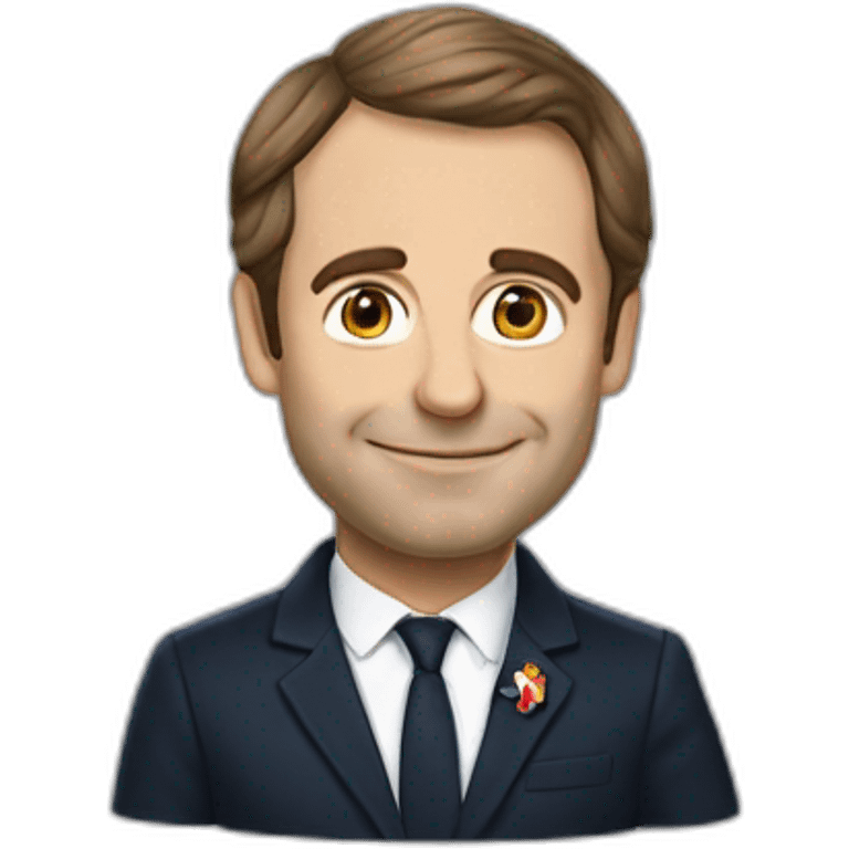 Emanuel Macron au Macdonald emoji