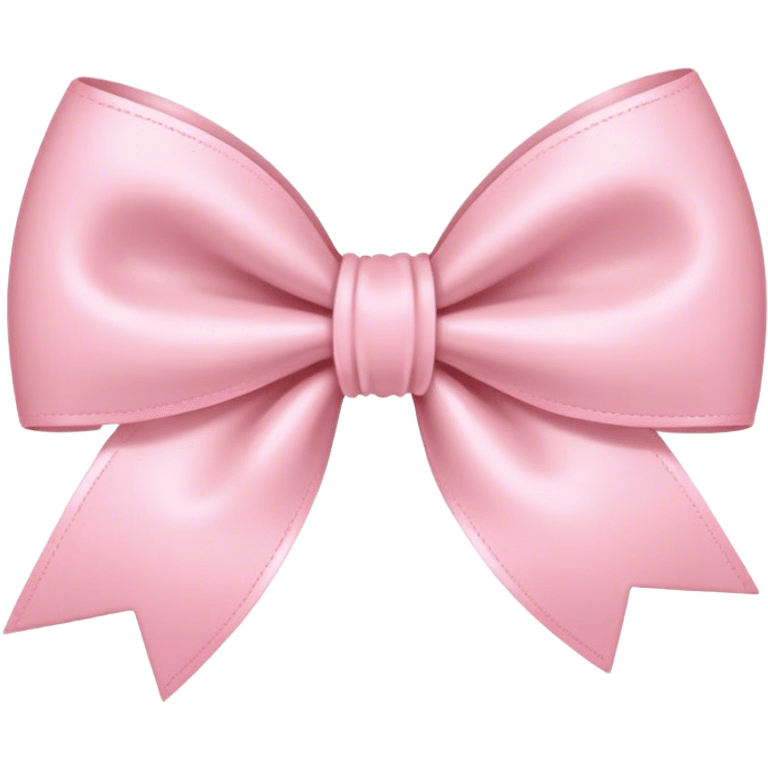 light pink bow on light pink bow emoji