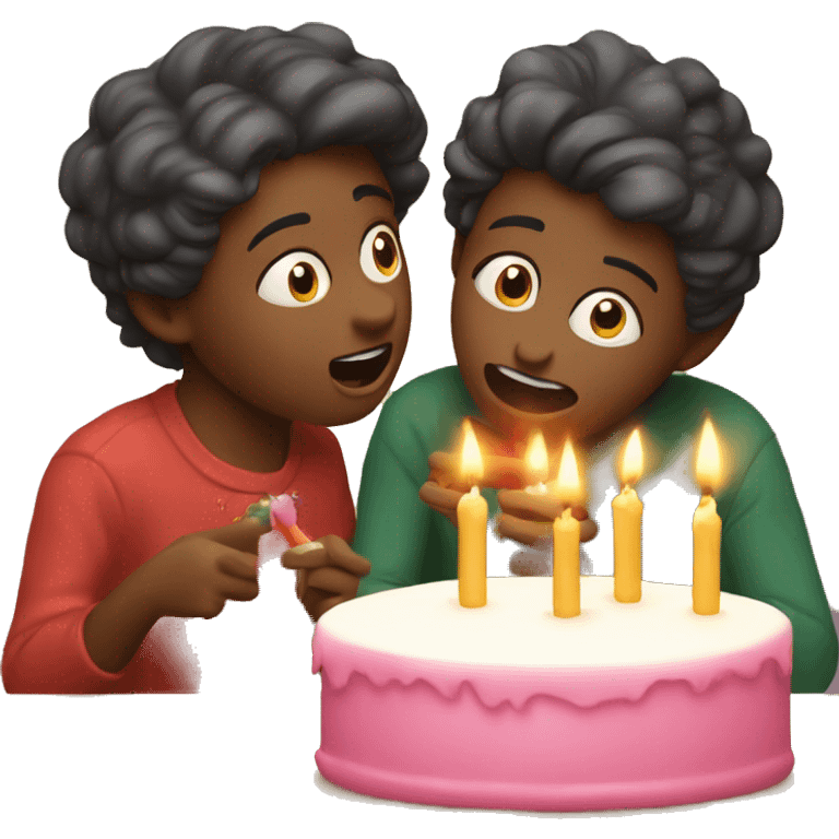 festive IOS basic emoji blowing out candles (alone) emoji