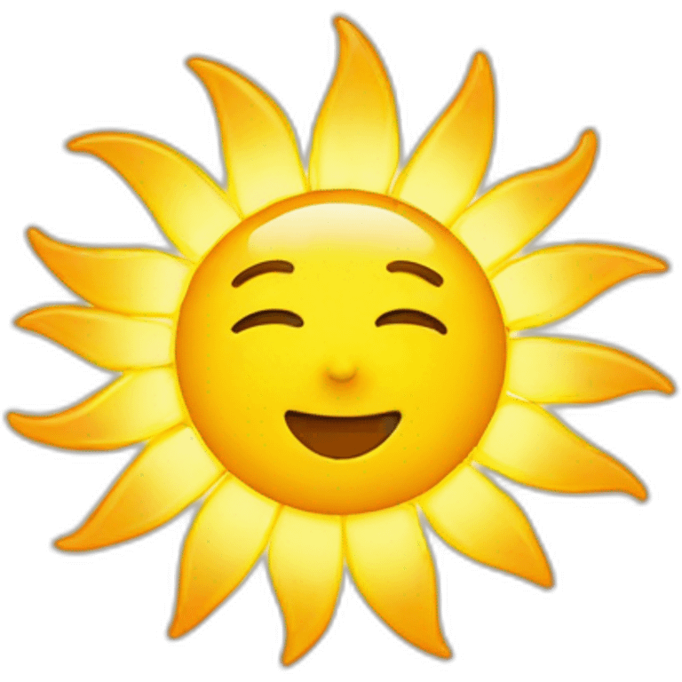 Sun shine emoji