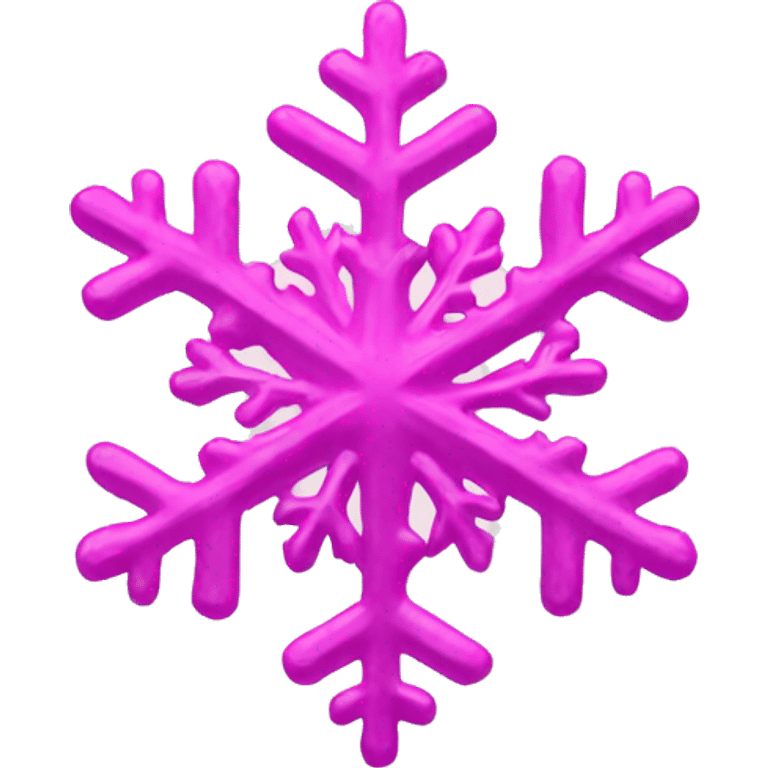 Pink snowflake  emoji