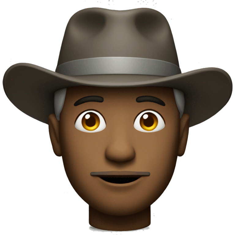 A man with a hat and a cigarette  emoji