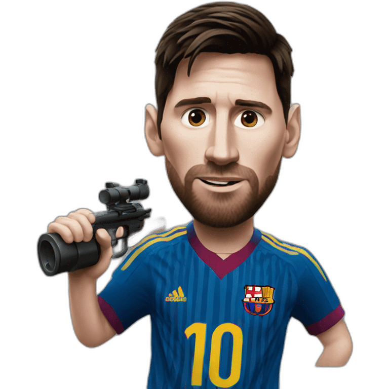 messi shooting emoji